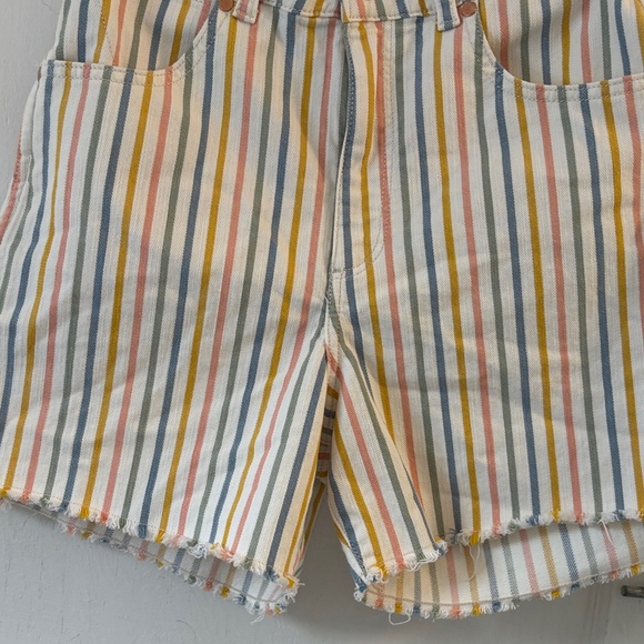 Wrangler Multicolor Striped Jean Shorts - Picture 5 of 10